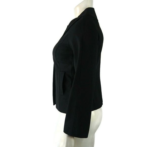 LAFAYETTE 148 Women’s Medium Black Snap Button Blazer Jacket - Picture 5 of 7
